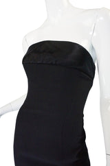 1980s Valentino Pleated Back Silk Gown