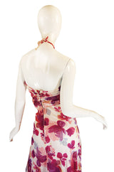 1970s Joy Stevens Floral Maxi Dress