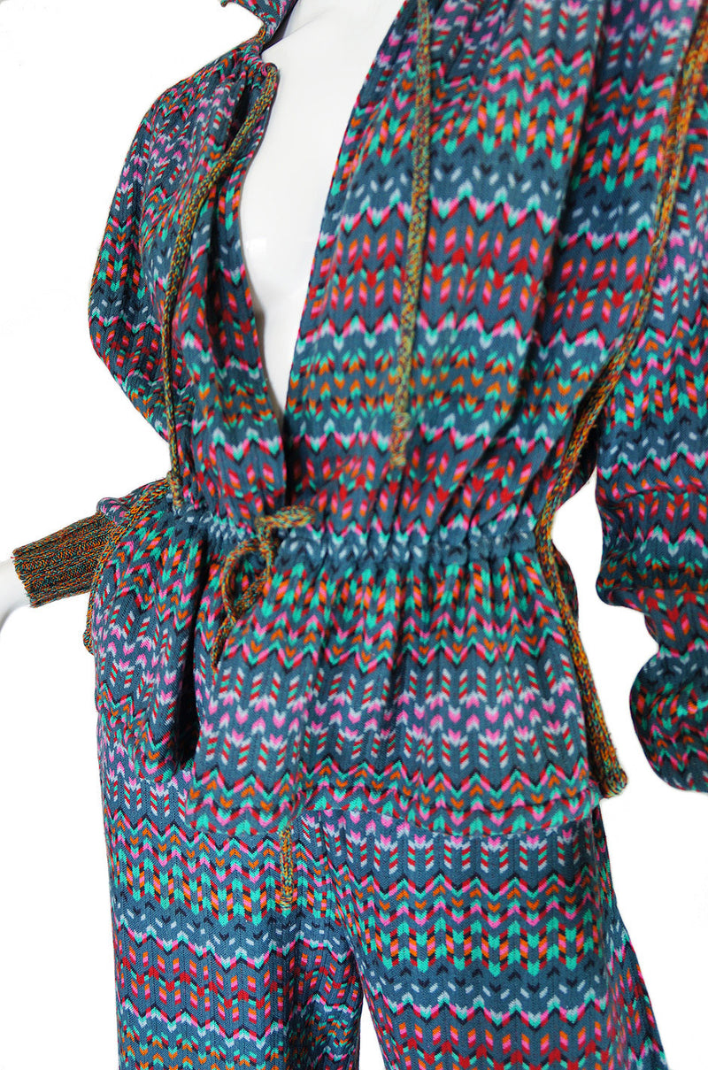 1970s Missoni Knit Jacket & Culotte Set