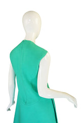 1960s Turquoise Couture Beene Dress