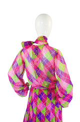 c1979 Yves Saint Laurent Harlequin Set