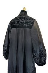 c1900 Jet Bead & Silk Evening Coat
