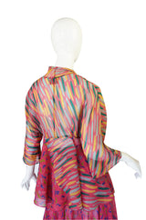 1970s Ossie Clark Birtwell Print Silk Set