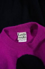 1990s Iconic Krizia Top Hat Sweater