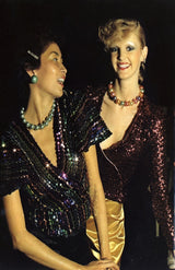 Rare 1970s Sequin Green Biba Jacket