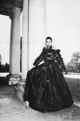 1981 Yves Saint Laurent Embroidered Silk Taffeta Full Maxi Skirt