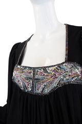 Museum Held 1970s Bill Gibb Sequin Detail Jersey Dress