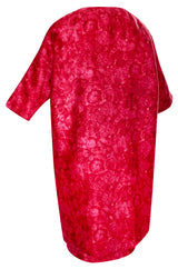 Mid 1950s Christian Dior London Demi-Couture Raspberry Printed Silk Coat & Dress Set