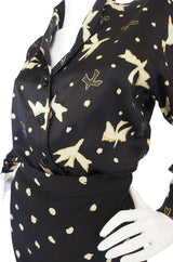 1980s Handpainted Ungaro Top & Skirt