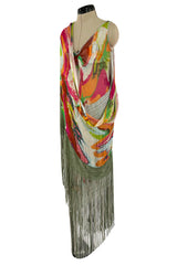 Runway Fall 2004 Missoni by Angela Missoni Multi-Way Fringe Silk Chiffon Dress