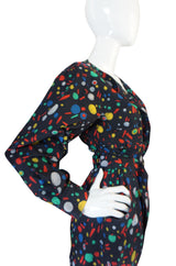 Spring 1985 Yves Saint Laurent Cotton Dot Print Jumpsuit