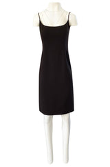 Spring 1968 Unlabeled Norman Norell Deep Brown Dress w Dipped Back