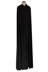Recent Dsquared2 by Dean & Dan Black Jersey Halter Dress a Attached Cape