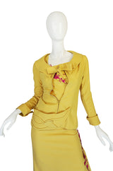 1950s Dress & Jacket w Pink Accents