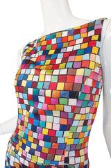 Spring 1996 Todd Oldham Runway Check Dress