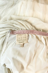 Recent Maria Lucia Hohan Ivory Silk Chiffon Trained Maxi Skirt