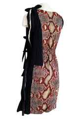 Spring 2009 Prada Runway Snakeskin Print Open Side Dress