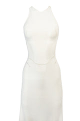 Documented Fall 2001 Azzedine Alaia Couture Runway Dress in Ivory
