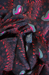 1980s Ungaro Silk Print Paisley Top