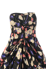 Iconic Resort 2008 Prada Runway & Ad Campaign Silk Floral Couture Dress