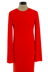 Fabulous Fall 2018 Maison Margiela by John Galliano Line 4 Full Length Red Sheath Dress