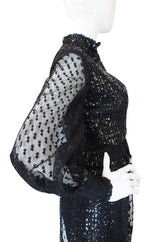 1960s Oscar De La Renta Sequin Jumpsuit