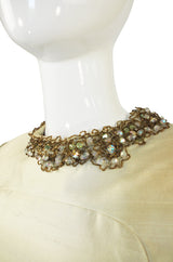 1960s Silk & Bead Malcolm Starr Shift Dress