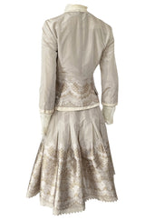 Spring 2005 Alexander McQueen 'It's Only a Game' Runway Skirt & Jacket Set