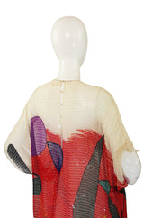 1970s Beaded Silk Hanae Mori Caftan