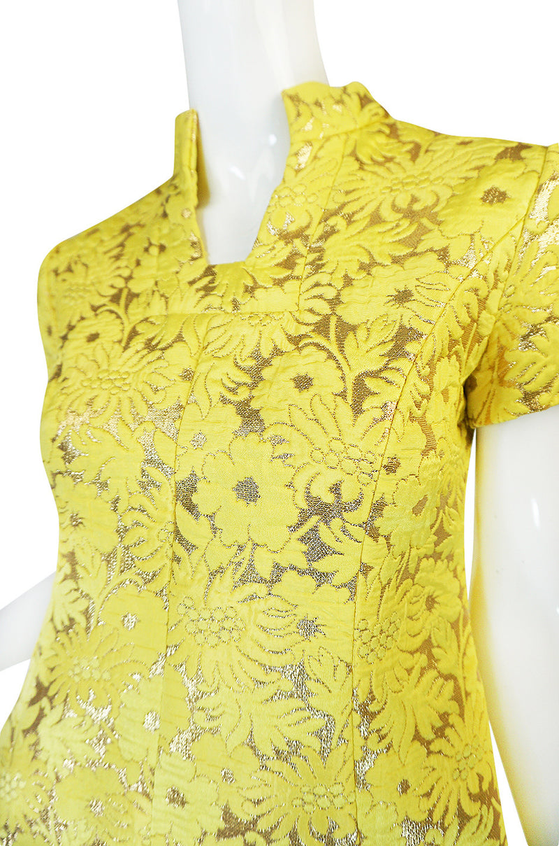 c.1968 Early Oscar de la Renta for Jane Derby Silk Dress