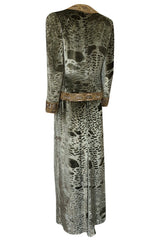 Fall 1986 Bill Blass Silk Velvet Lame Beaded Evening Strapless Dress & Jacket