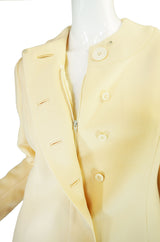 1960s Structured Irene Cream Dress