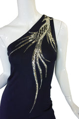 1970s Sequin Bird Bob Mackie Gown