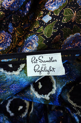 1960s Metallic Silk Brocade Pat Sandler