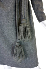 1960s Pom Pom Tassle Dior Wool Dress