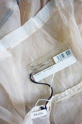 Recent Prada Rhinestone Silk Organza Camisole Top