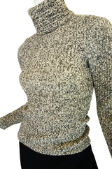 Rare 1960s Jean Patou Knit & Wool Dress