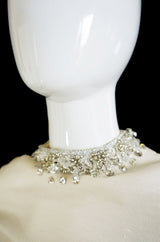 1960s Rhinestone & Silk Tunic & Pant