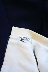 Early 1980s Stitch Detail Courreges Dress
