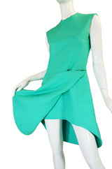 1960s Turquoise Couture Beene Dress