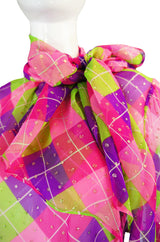 c1979 Yves Saint Laurent Harlequin Set