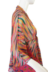 1970s Ossie Clark Birtwell Print Silk Set