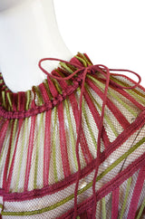 1970s Silk Net Janice Wainwright Dress