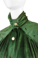 1970s Jean Varon Green Dress or Coat