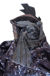 1990s Strapless Rare Loris Azzaro Sequin Gown