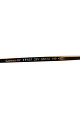 Tom Ford 'Connor-02' Oversized Metal Gold Toned Aviator Sunglasses