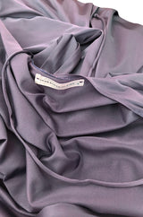 1970s John Kloss for Circa Purple Nylon Robe or Evening Coat
