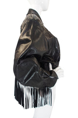 1979 Claude Montana Fringed Leather Jacket