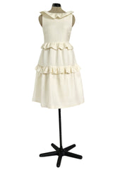 Prettiest Resort 2009 Christian Dior by John Galliano Runway Look 9 Ivory Silk Gazaar Baby Doll Dress