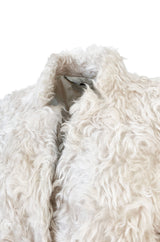 Fall 2013 Stella McCartney 'Bryce' Ivory Mohair Faux Fur Jacket or Coat